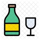 Vino Alcohol Botella Icono