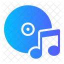 Vinyl Music Note Vinyl Disc Icon