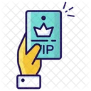 Vip Press Card Journalist Card Icon