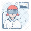 Virtual Assistant Vr Glasses Vr Shades Icon