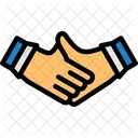 Virtual Handshake Online Greeting Digital Introduction Icon