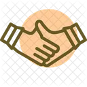 Virtual Handshake Online Greeting Digital Introduction Icon