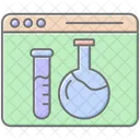 Virtual Lab Lineal Color Icon Icon