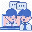 Virtual Meeting Video Call Online Meeting Icon