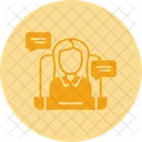 Virtual Meeting Remote Working Online Meeting Icon