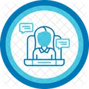 Virtual Meeting Remote Working Online Meeting Icon