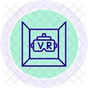 Virtual Museum Line Icon Icon