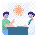 Covid Checkup Virus Checkup Clinic Icon