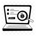 Virus Scan Bug Fixing Bug Scan Icono