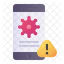 Virus Coronavirus Smartphone Alert Icon