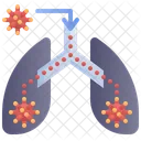 Transmission Lungs Virus Icône