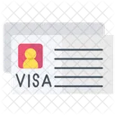 Visa Flat Icon Travel And Tour Icons Symbol