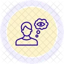 Visualize Imagine Line Icon Icon