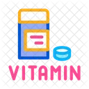 Vitamin Pills Package Icon