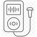 Voice Recorder Thinline Icon Symbol