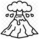 Volcanic Eruption Volcanic Hazards Plate Tectonics Icône