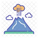 Volcano Danger Eruption Icon