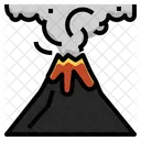 Volcano Eruption Explosion Icon