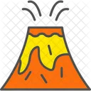 Volcano Lava Crater Icon