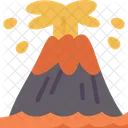 Volcano Eruption Lava Icon