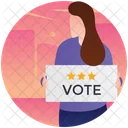 Vote Publicity Advertisement Candidate Comparison Icon