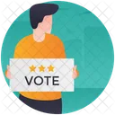 Vote Publicity Advertisement Candidate Comparison Icon