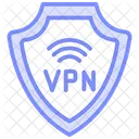 Vpn Security Duotone Line Icon Icon