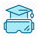 Virtual Reality Goggles Graduation Icon