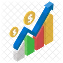 Wachstumsdiagramm Finanzdiagramm Datenanalyse Symbol