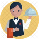 Waiter Chef Professional Icon