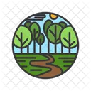 Wald Waldland Baume Symbol