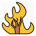 Feuer Katastrophe Wald Symbol