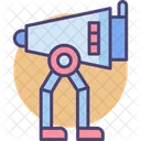 Walking Scout Robotic Body Robotics Icon