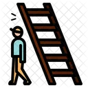 Walking Under A Ladder Belief Badluck Icon