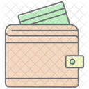 Wallet Lineal Color Icon Icon