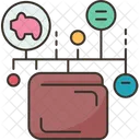 Wallet Separate Digital Icon