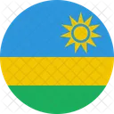 Ruanda Flagge Land Symbol