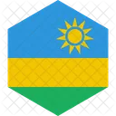 Ruanda Flagge Welt Symbol