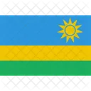 Ruanda Flagge Welt Symbol