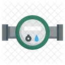 Water Meter Pipe Plumbing Icon