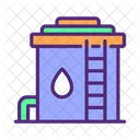 Water Reservoir Storage Tank Icon