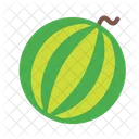 Watermelon Fruit Plant Icon