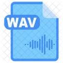 Wav Arquivo Documento Ícone