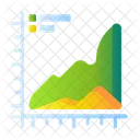 Wave Graph Flow Chart Statistics Icon