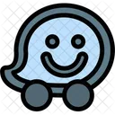 Waze Logo Social Media Icône