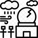 Weather Station Meteorological Station Atmospheric Monitoring Facility Icon