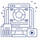 Online Data Analytics Web Chart Web Statistics Icon