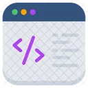 Web Coding  Icon