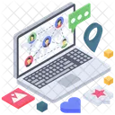 Web Communication Network Communication Network Social Network Icon