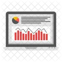 Online Analytics Online Infographic Online Statistics Icon